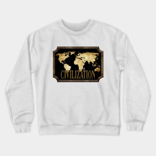 CIVILIZATION MAP Crewneck Sweatshirt